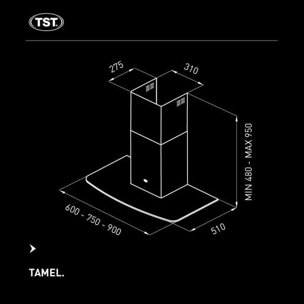 Campana De Cocina Tst Tamel  60cm - Imagen 4