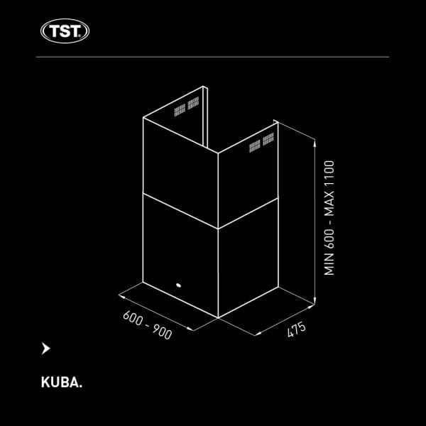 Campana De Cocina Tst Kuba  90cm - Imagen 4