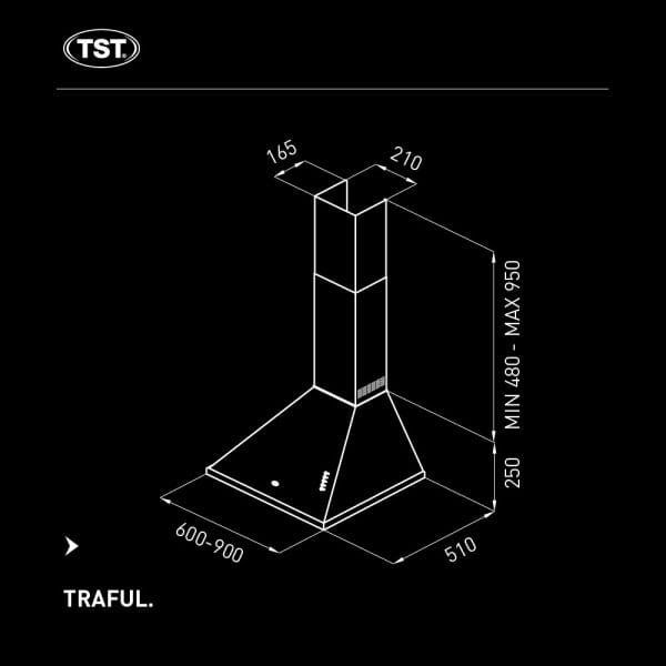 Campana De Cocina Tst Traful 90cm - Imagen 5