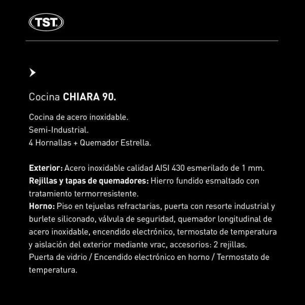 Cocina Semi-Industrial Cook & Food chiara Verde 90cm - Imagen 8