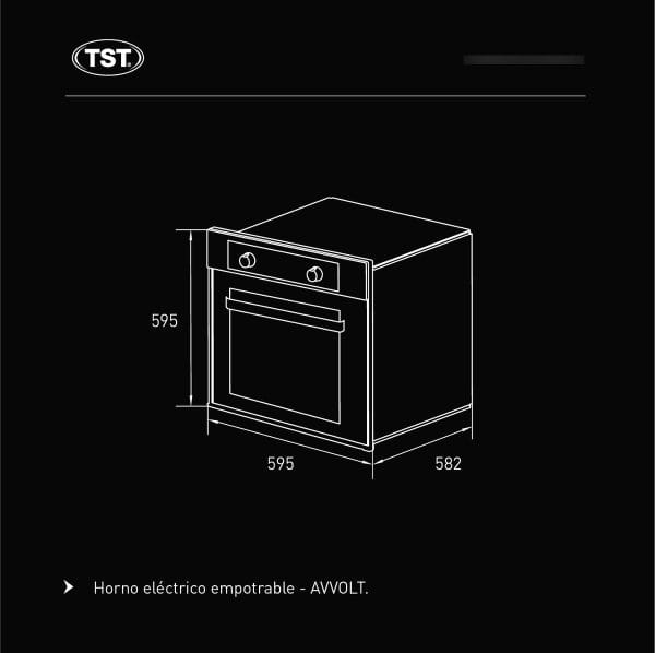 Horno Electrico Empotrable Tst Avvolto - Imagen 2
