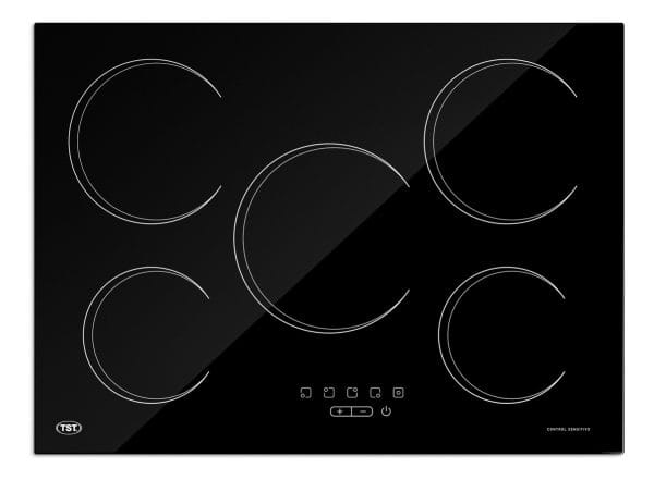 Anafe Eléctrico Tst Vitro Negro 5 Hornallas