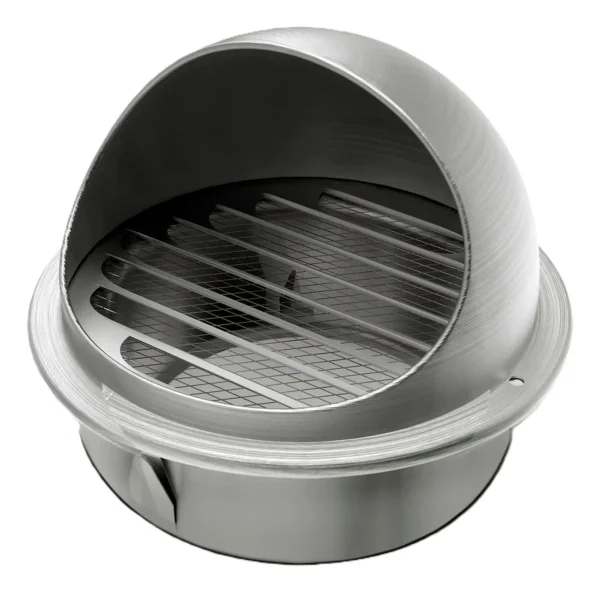 Rejilla de Ventilacion Acero Inoxidable para Extractor de Baño y Cocina 100mm 4 Pulgadas